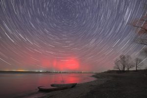 Аврора озари небето над Хейлундзян в Североизточен Китай